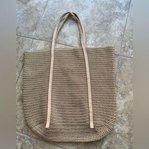 Vintage century rafftia/straw XL tote bag